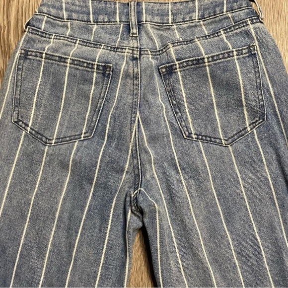 PacSun Blue and white striped Women's Mom Jeans size 25 - Picture 6 of 7